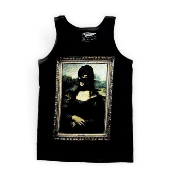 M Mona Lisa Gangster Tank Top - Picture 1 of 5